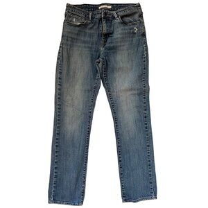 Levi's Mid Rise Skinny Blue Jeans Women's Size 31 Medium Wash Denim